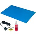 Desco Industries Inc Desco Statfree T2 Plus„¢ 66424 Dissipative Dual Layer Rubber Mat Top Kit 24"D x 36"W - Blue 66424